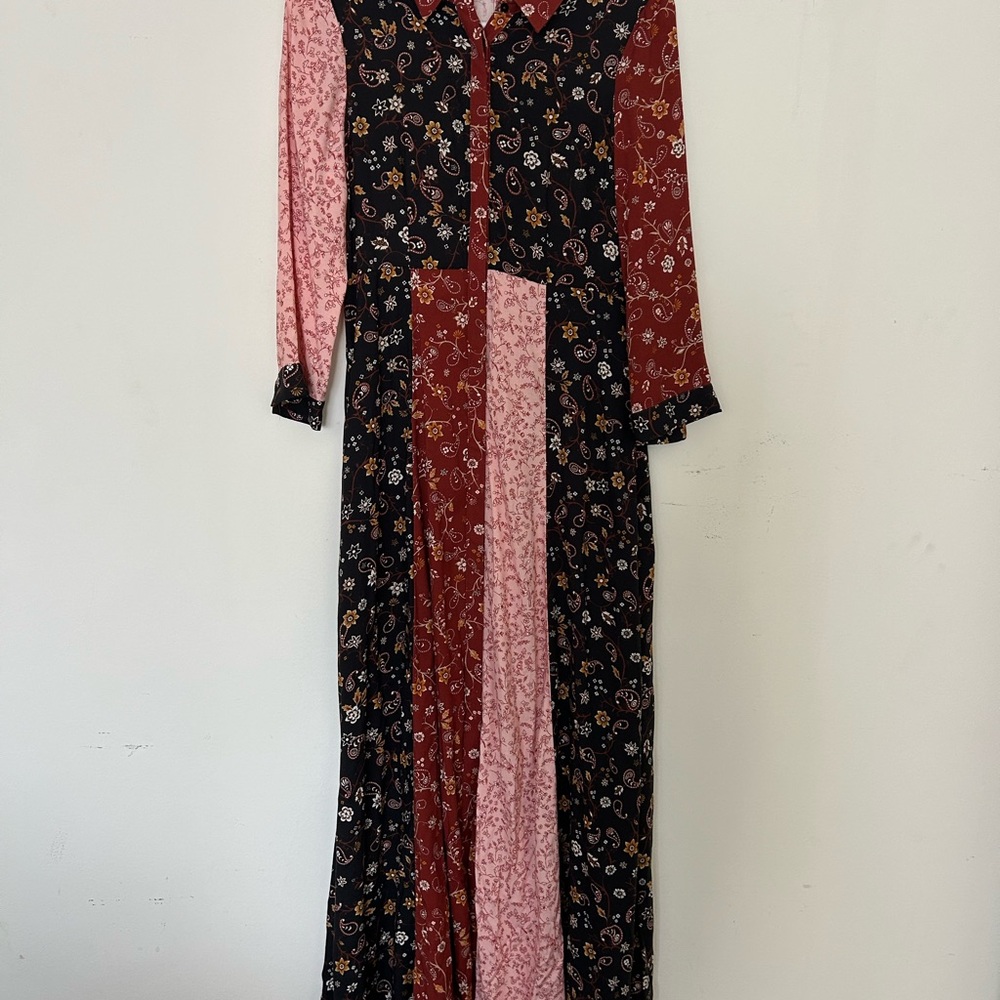 Zara Multicolor Long Sleeve Dress